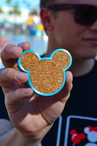 Arabian Aquamarine Mouse Ears Pin-board Magnet